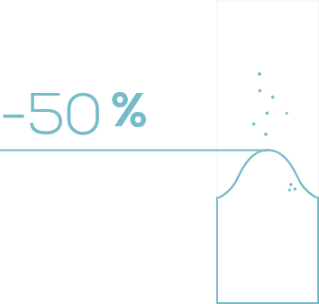 meno 50%